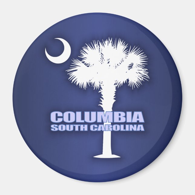 Columbia SC (Palmetto & Crescent) Magnet (Front)