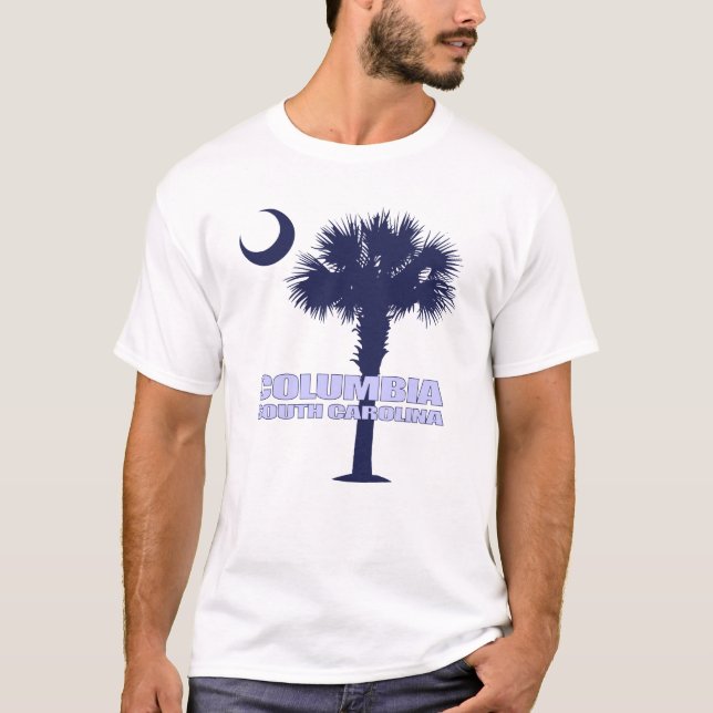 Columbia SC (Palmetto & Crescent) T-Shirt (Front)