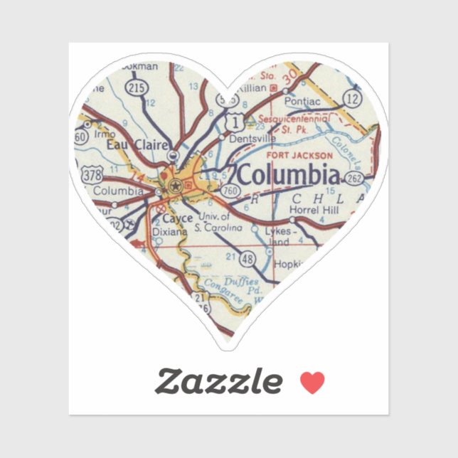 Columbia SC Vintage Map (Sheet)