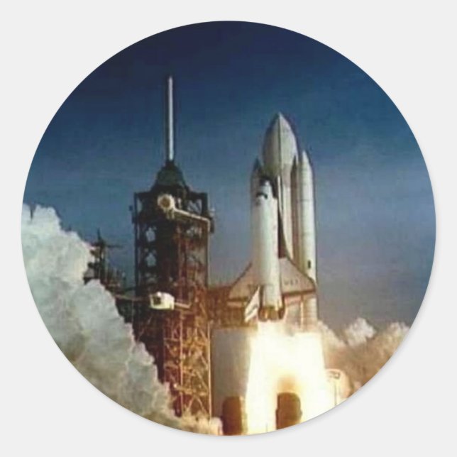 Columbia Shuttle Start Classic Round Sticker (Front)