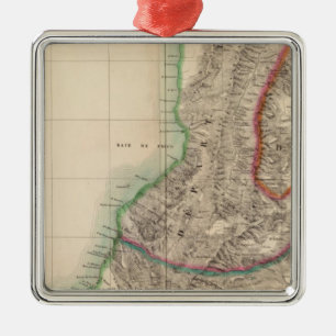 Columbia, South America 4 Metal Tree Decoration
