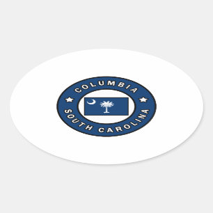 Columbia South Carolina Oval Sticker