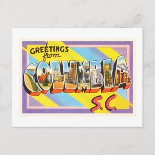 Columbia South Carolina SC Vintage Travel Postcard
