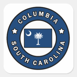 Columbia South Carolina Square Sticker