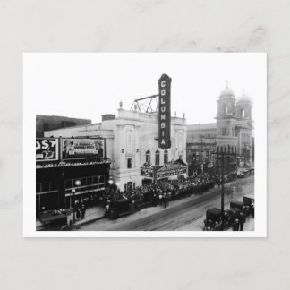 Columbia Theatre, Opening Night Holiday Postcard