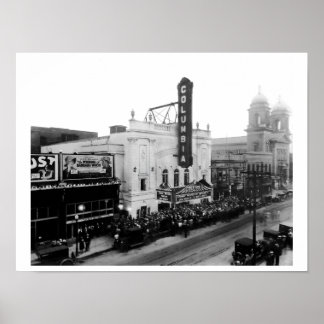 Columbia Theatre, Opening Night (Matte Print) Poster