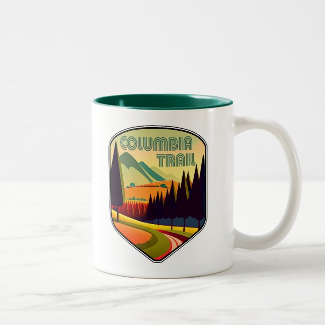 Columbia Trail New Jersey Colours Two-Tone Coffee Mug (Right)