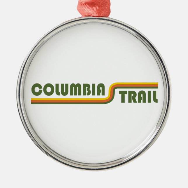 Columbia Trail New Jersey Metal Tree Decoration (Front)
