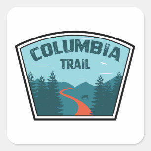 Columbia Trail New Jersey Square Sticker
