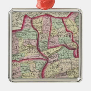 Columbia, Union, Snyder, Montour Metal Tree Decoration