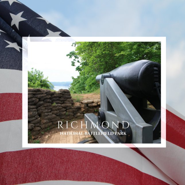 Columbiad Cannon, Drewry's Bluff, Richmond, VA Postcard (Creator Uploaded)