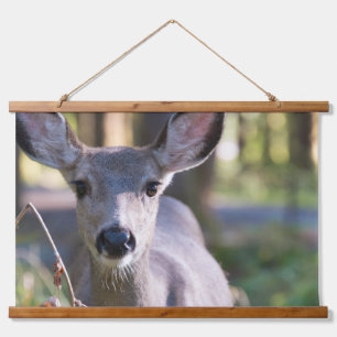Columbian Black-tailed Doe   Washington State Hanging Tapestry