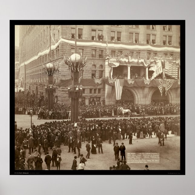 Columbian Parade Chicago IL 1892 Poster (Front)