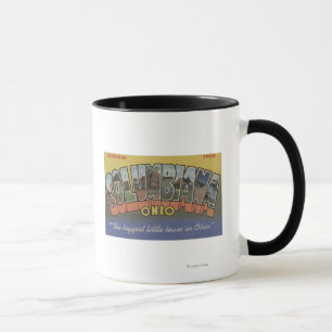 Columbiana, Ohio - Large Letter Scenes Mug