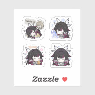 Columbina Genshin Impact 4 Pack Sticker Sheet