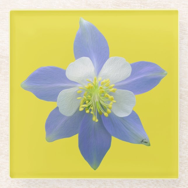 Columbine 2 glass coaster (Front)