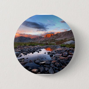 Columbine Basin - Weminuche Wilderness - Colorado 6 Cm Round Badge