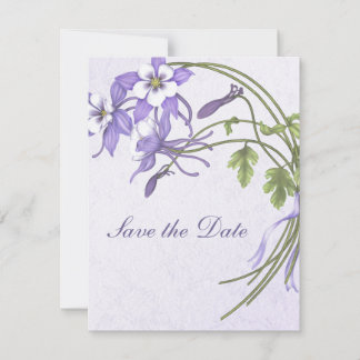 Columbine Bouquet Save the Date