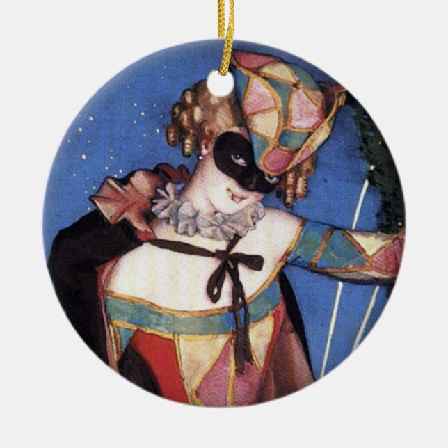 Columbine Circle Ornament (Front)