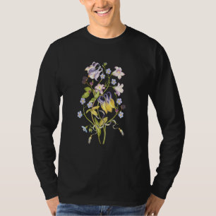 Columbine Flower Art Botanical Plants For Men Wome T-Shirt