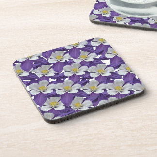 Columbine Flower Pattern Coaster
