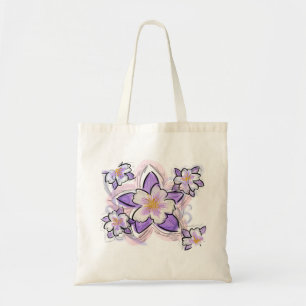 Columbine flower reusable bag