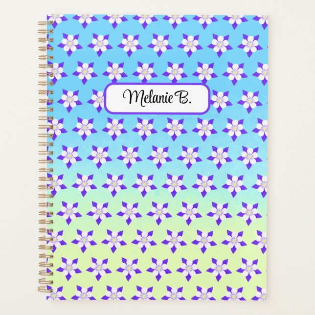 Columbine Flowers Planner (Front)