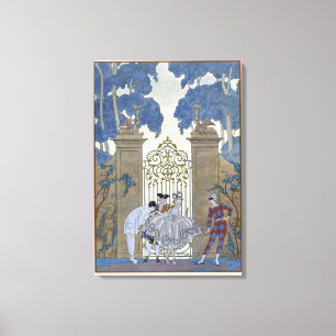 Columbine, illustration for 'Fetes Galantes' by Pa Canvas Print