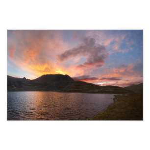 Columbine Lake Sunrise - Weminuche Wilderness Photo Print