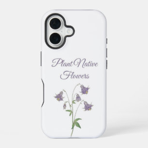 Columbine Plant Native Flowers (Europe) iPhone 16 Case