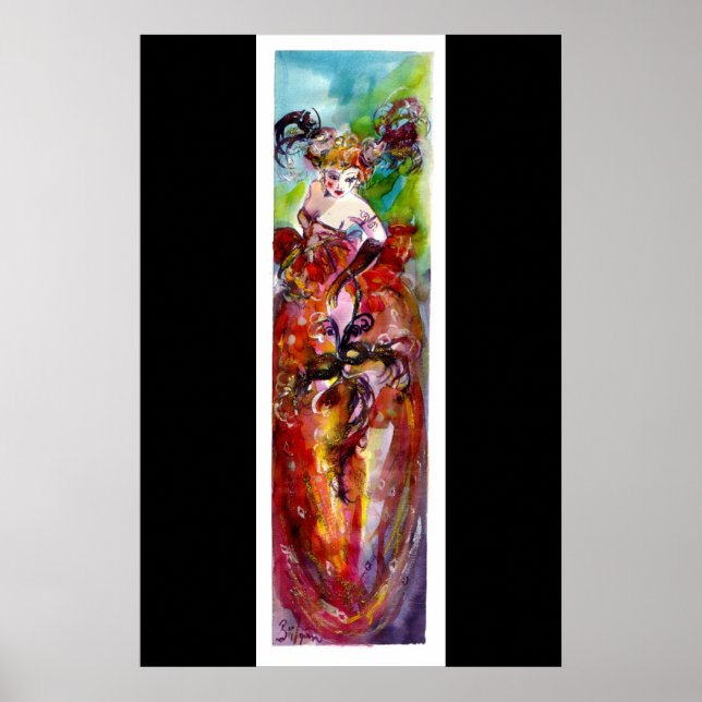 COLUMBINE / Venetian Masquerade Ball Poster (Front)