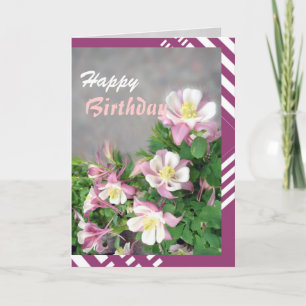 Columbines greeting card