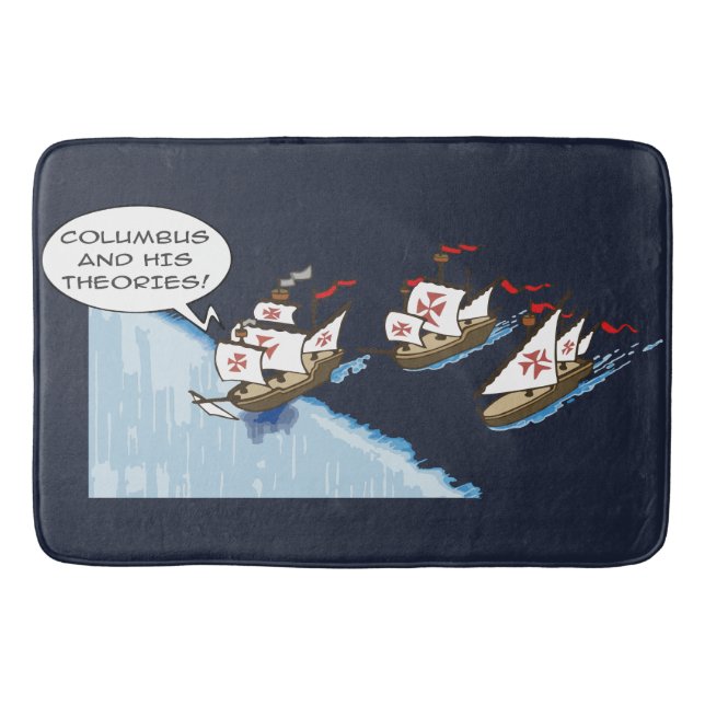 Columbus and his theories bath mat (Front)