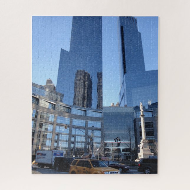 Columbus Circle Architecture New York City NYC Jigsaw Puzzle (Vertical)