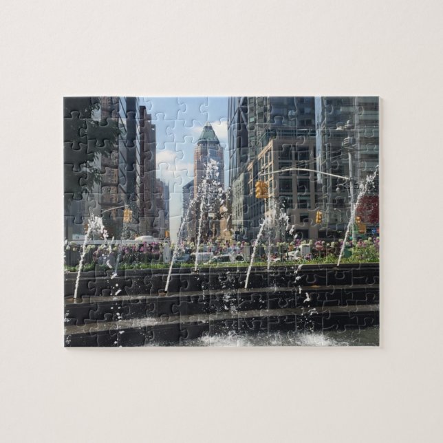 Columbus Circle Architecture New York City NYC Jigsaw Puzzle (Horizontal)