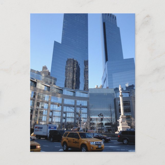 Columbus Circle Architecture New York City NYC Postcard (Front)