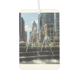 Columbus Circle New York City NYC Water Fountain Car Air Freshener