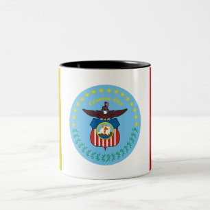 Columbus city flag Two-Tone coffee mug