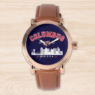 Columbus City Skyline Print Watch