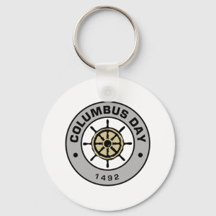 Columbus Day 2 Key Ring