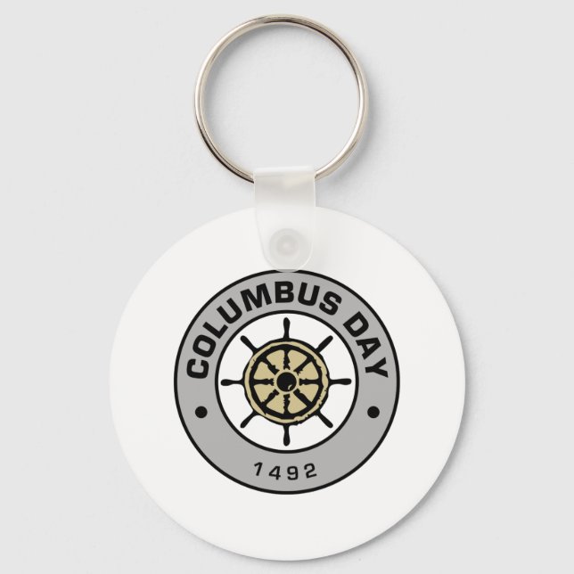 Columbus Day 2 Key Ring (Front)