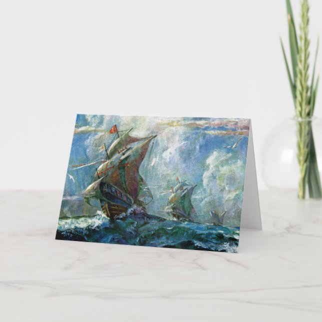 Columbus Day Card (Front)