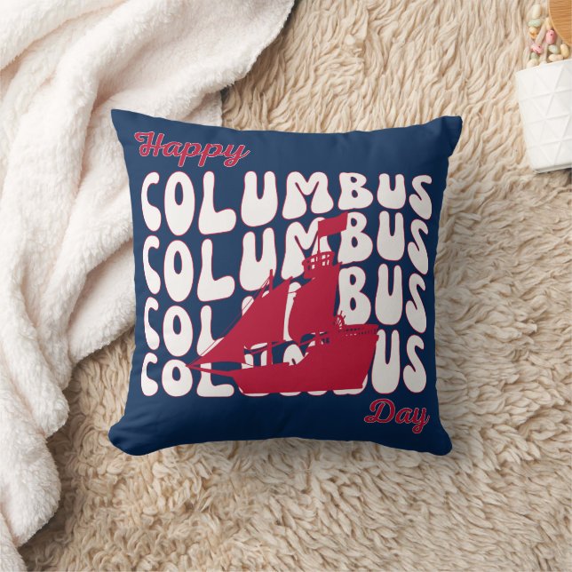Columbus Day  Cushion (Blanket)