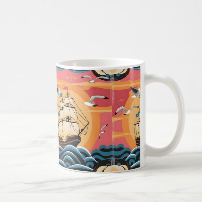 Columbus day gift  coffee mug (Right)