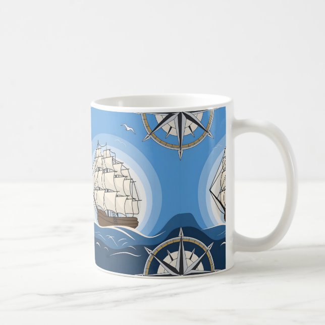 Columbus day gift coffee mug (Right)