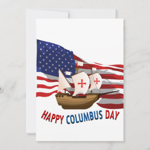 Columbus Day Illegal immigration began in 1492 Invitation