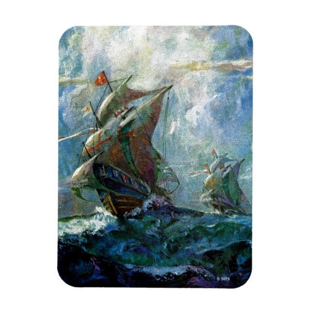 Columbus Day Magnet (Vertical)