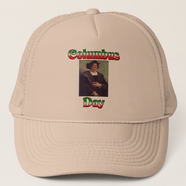 Columbus Day Trucker Hat (Front)