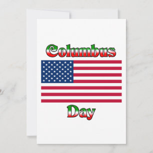 Columbus Day with Flag