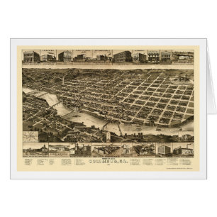 Columbus, GA Panoramic Map - 1886